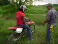 Girl trying to ride a bike