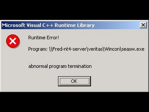 how to fix runtime error