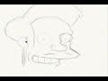 here is a drawing of apu from the simpsons by request of kwik-e-tube. thanks for the request buddy!