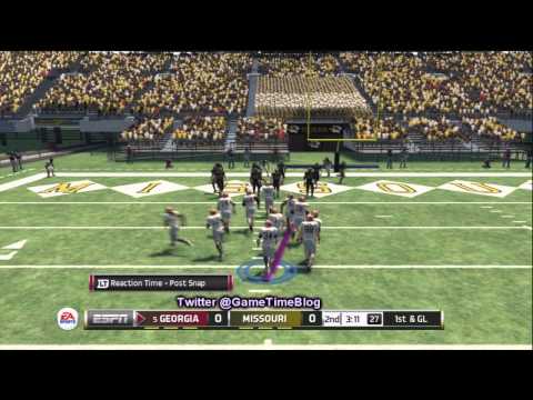NCAA Football 13 Gameplay: Herschel Walker Heisman Challenge - Georgia vs. Missouri