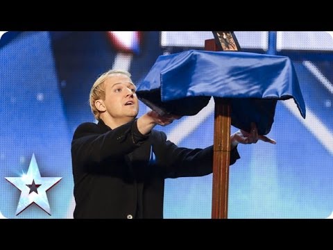 Dec assists magic act Alex Lodge with his levitating table | Britain's Got Talent 2014