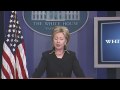 Secretary of State Clinton Briefs Press on Aid to Pakistan