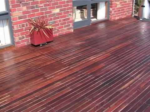 how to re oil a deck