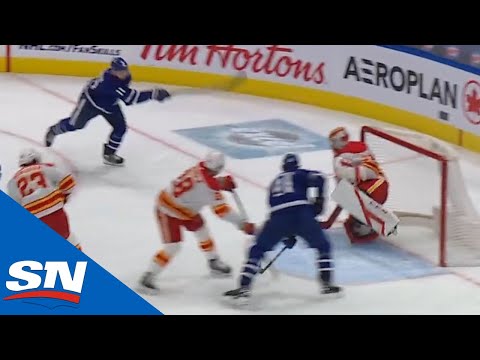 Zach Hyman Hustles On Wraparound To Beat David Rittich