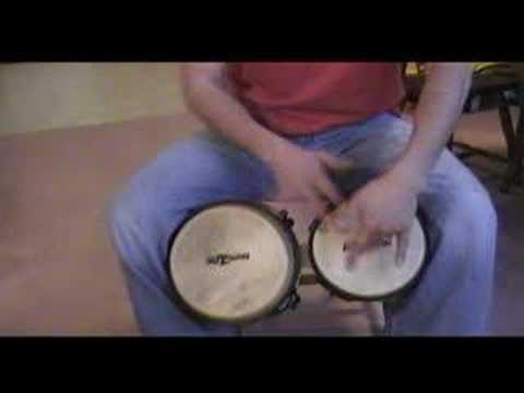 bongo - very easy steps for bongos rithm, clase basica de bongo, martillo,