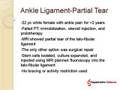 Stem Cells for Ankle Ligament Restorations