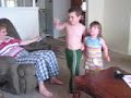 Clay, Nat, and Marley dancing