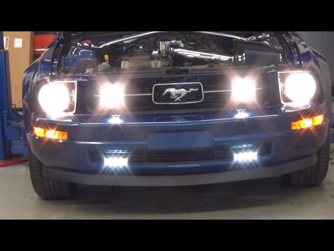 Philips Daylight 4 – 2007 Ford Mustang – Philips LED Daylight 4 Daytime Running Lights ( DRL ) DIY