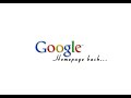 Google homepage back