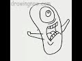 Learn to Draw Plankton from Spongebob Squarepants