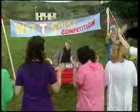 Father Jack Wants More Water For The Girls In The Wet T-Shirt Competition.