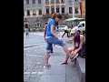 Flashmob: Marktplatz Coburg eingefroren