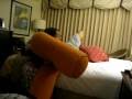2008-12-31 | The Great Pillow Fight of 2008! ~> Dee Dee with her Uncle Mykie having a pillow joust in our hotel room. Her giggle is just amazing! Makes me giggle every ... (01:26)