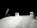 Awesome freestyle show in Sölden. Freestyle skiing  snowboarding.