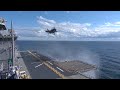 Courtesy: NAVAIR/JSF Program/Lockheed Martin. At sea -- The Navy and Marine Corps Team made more remarkable naval aviation history as the F-35B Joint Strike Fighter (JSF) test aircraft BF-2 landed safely on USS Wasp's (LHD-1) flight deck, the first at sea vertical landing for the Marine Corps' F-35 JSF version.