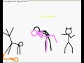 A sad love story (stick figures)