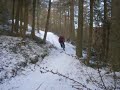 Glentress Daz sliding down Falla Brae Glentress Daz sliding down Falla Brae