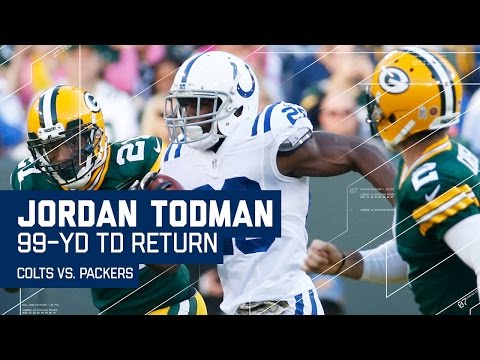 Video: Jordan Todman Returns Opening Kickoff 99 Yards for a TD! | Colts vs. Packers | NFL