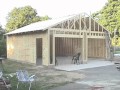 Building your own 24'X24' garage and save money. Steps from concrete to framing.