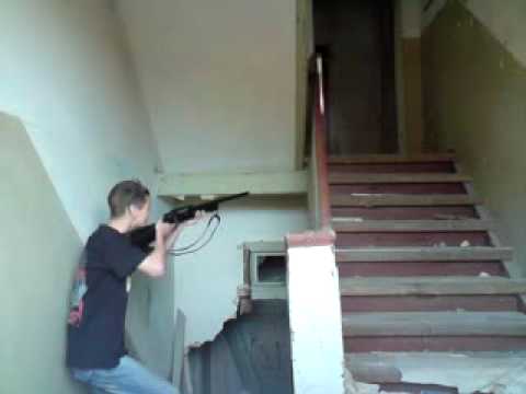 Softair Schlacht im Treppenhaus