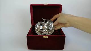 Серебряная конфетница «Яблочко»