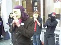 April 12th Anonymous Scientology Protests London - Crowd