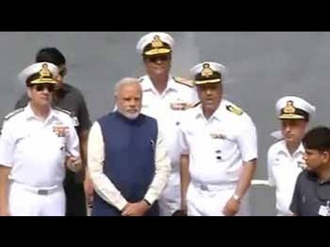 On board INS Vikramaditya, PM Narendra Modi witnesses Navy's prowess