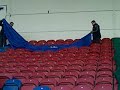 The unveiling of our team flag