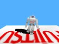 Webots simulation: Fujitsu HOAP-2 humanoid robot walking