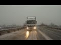 Guy Drives In Reverse After Spinning Out On Snowy Road