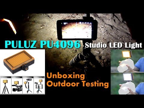 PULUZ PU4096 96-LEDs Studio Light - Unboxing and Testing