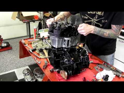 how to rebuild xs650 engine