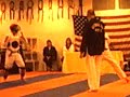 Me at Tae Kwon Do Fighting another person in my class