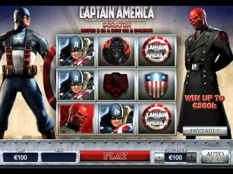 New Scratchcards 2013 : Captain America, The First Avenger From Playtech Casinos