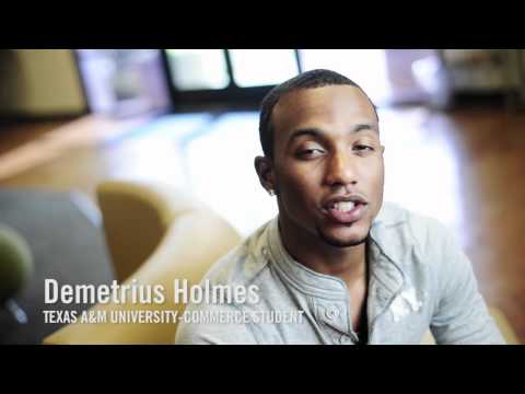 Demetrius Holmes talks about his experience at Texas A&M University-Commerce
