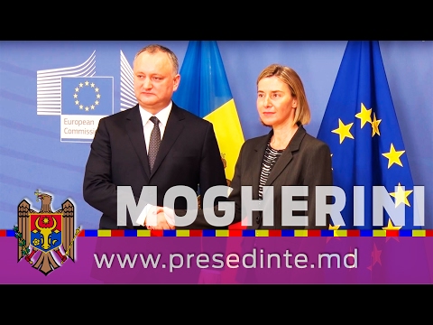 Igor Dodon s-a întîlnit cu Federica Mogherini