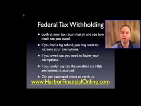 how to adjust federal withholding