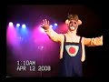 Michel dorion, popline, miss butterlfy, soleil et marco dans un hommage aux émissions pour enfants
présenter au sky pub.