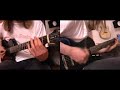 morning people,

this is not my best work. i play the live version without the synthesizer.
except at the end i fade it in.

check out my new version.
it is much better.

intro:
i riff from myself i recorded.

description:
i first record the audio of the song,
then film me playing both guitars and edit them together.

gear:
guitar: epiphone les paul special
strings: ernie ball 12-56
tuning: dropped a#
bass: keiper 5 string
amp: line6 toneport ux2 with powerpack addon.
recording device: same as above
recording software: emagic logic.
drums: battery 3.0 with sampled drums
camcorder: panasonic nv-gs 11
video editing: adobe premiere pro

see ya.
da schehf !!!