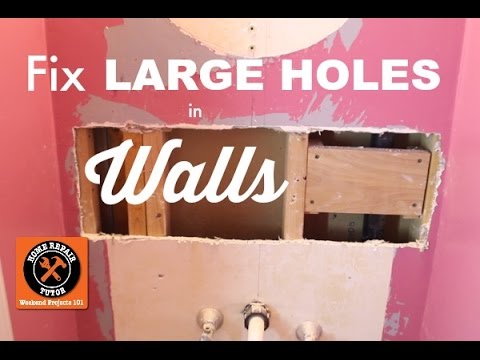 how to patch big hole in wall