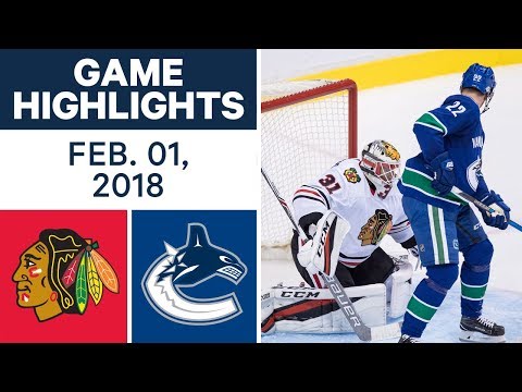 Video: NHL Game Highlights | Blackhawks vs. Canucks – Feb. 1, 2018