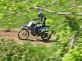 drz125L on the track - thomaston dam