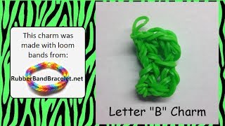 Letter B Loom Band Charm