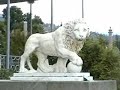 this is the palace of the eighteen century russian prince vorontsov near yalta in the crimea, ukraine, overlooking the black sea.  he had it built in the style of a scottish manor house.  the video was shot in october 2006.