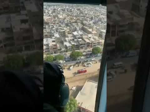Fottage from Helicopter Of Crashed Pia Plane At Karachi Malir Cantt