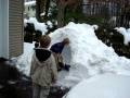 Owen and Trevor building Igloo, Vermont 2007