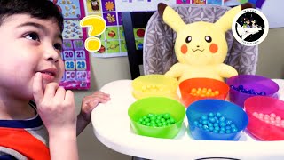 Learn Colors and Numbers with Pikachu Pokeman! for kids Johny Johny Yes Papa by Milton