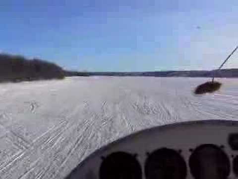 Low and slow over Crooked Lake ...