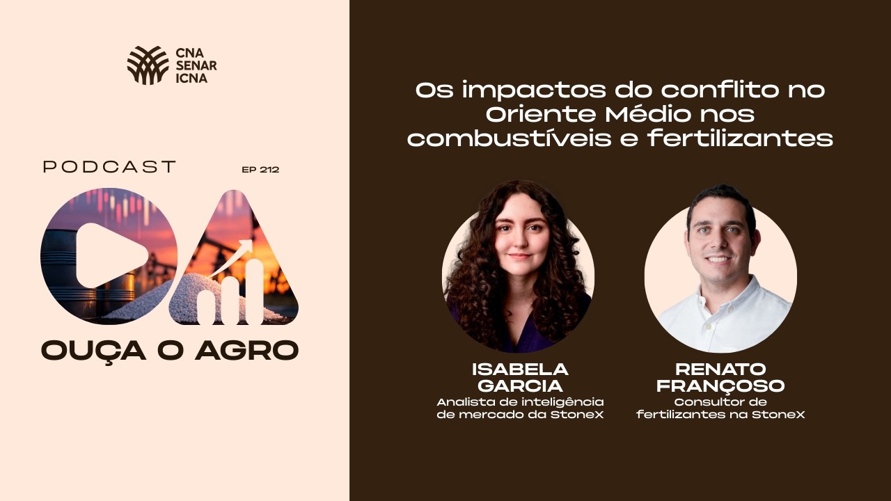 OUÇA O AGRO 212 - Os impactos do conflito no Oriente Médio nos combustíveis e fertilizantes