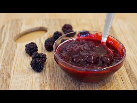 Homemade Blackberry Jam with Fresh Tarragon & Lemon Zest